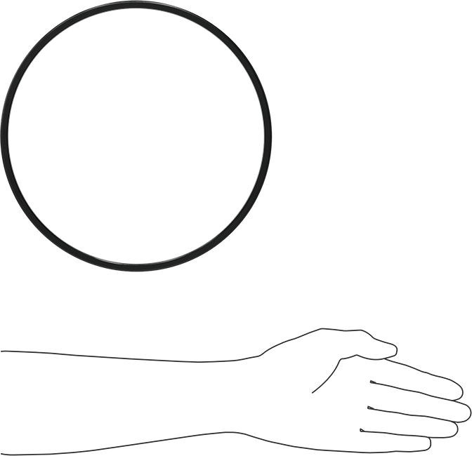 Kare Profilli Yağa Dayanıklı Buna-N O-Ring, 1/4 Kesirli Genişlik, Dash Numarası 447