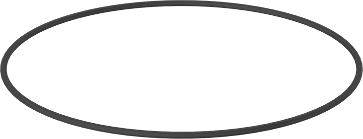 Yağa Dayanıklı Mil. Spec. Buna-N O-Ring, 1/8 Kesirli Genişlik, Dash No. 265,-65° to 155°F