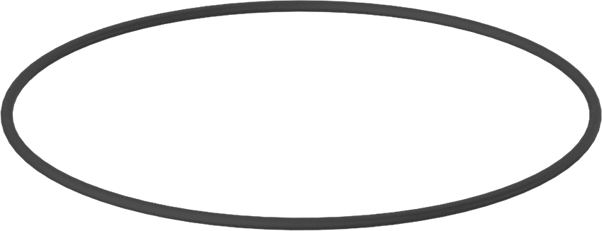 Yağa Dayanıklı Mil. Spec. Buna-N O-Ring, 1/16 Kesirli Genişlik, Dash No. 043,-65° to 275°F