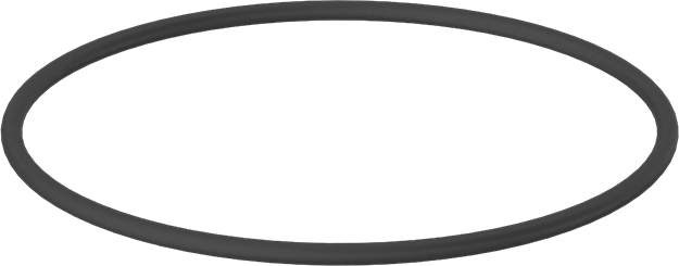 Yağa Dayanıklı Mil. Spec. Buna-N O-Ring, 1/8 Kesirli Genişlik, Dash No. 244,-20° to 250°F