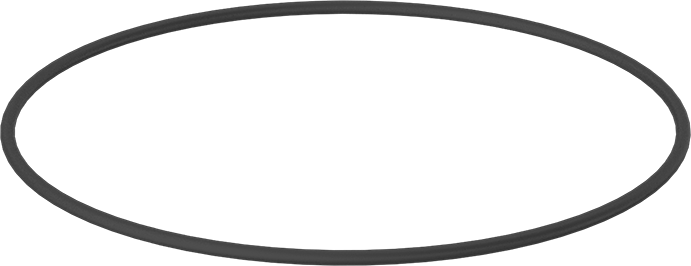 Yağa Dayanıklı Mil. Spec. Buna-N O-Ring, 1/8 Kesirli Genişlik, Dash No. 260,-20° to 250°F