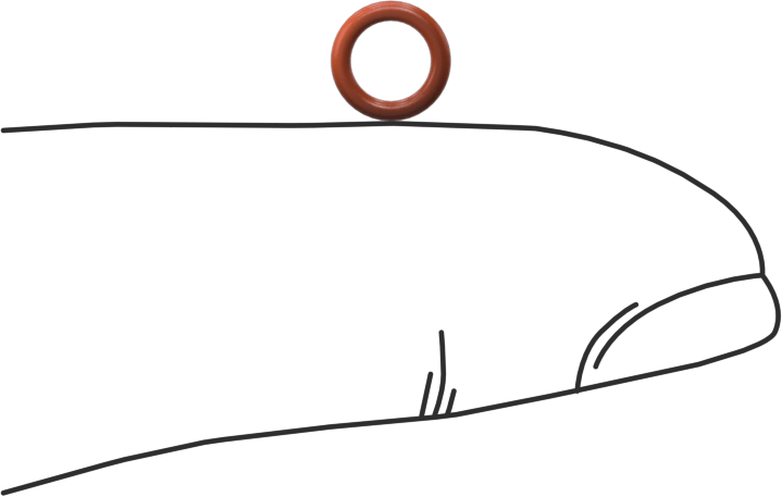 Yüksek Sıcaklık Silikon O-Ring, 1 mm Genişlik, 4 mm İç Çap