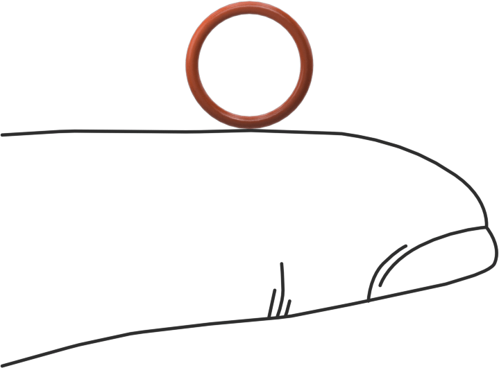 Yüksek Sıcaklık Silikon O-Ring, 1 mm Genişlik, 8 mm İç Çap