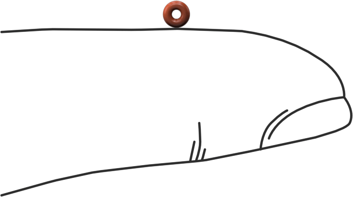 Yüksek Sıcaklık Silikon O-Ring, 1 mm Genişlik, 1 mm İç Çap