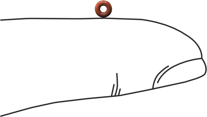 Yüksek Sıcaklık Silikon O-Ring, 1 mm Genişlik, 1.25 mm İç Çap