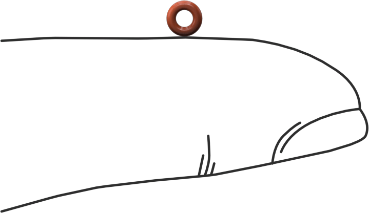 Yüksek Sıcaklık Silikon O-Ring, 1 mm Genişlik, 1.8 mm İç Çap