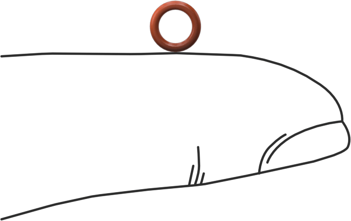 Yüksek Sıcaklık Silikon O-Ring, 1 mm Genişlik, 3.7 mm İç Çap