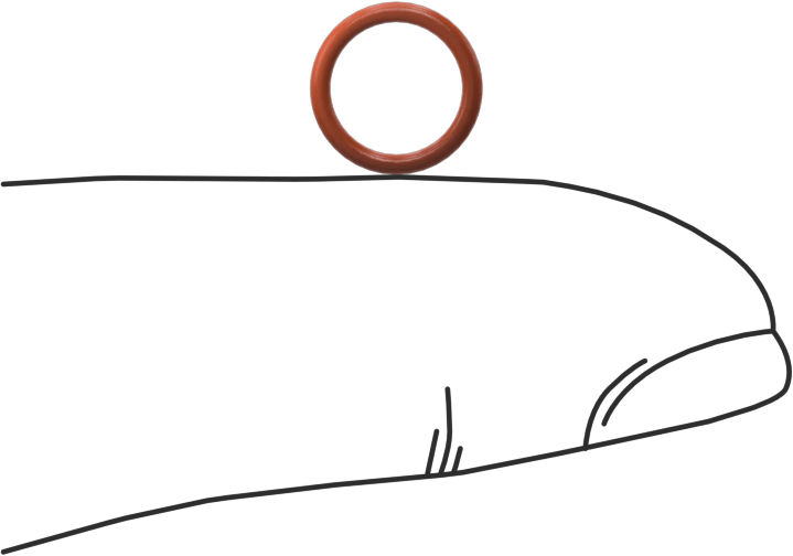 Yüksek Sıcaklık Silikon O-Ring, 1 mm Genişlik, 6.5 mm İç Çap