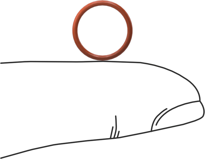 Yüksek Sıcaklık Silikon O-Ring, 1 mm Genişlik, 9.5 mm İç Çap