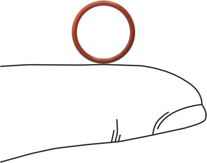 Yüksek Sıcaklık Silikon O-Ring, 1 mm Genişlik, 10 mm İç Çap