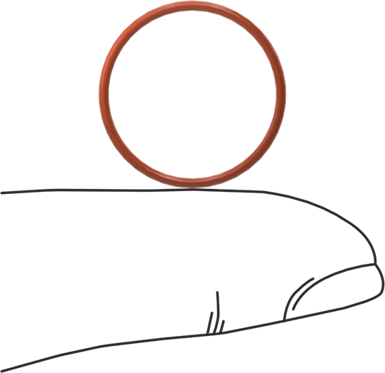 Yüksek Sıcaklık Silikon O-Ring, 1 mm Genişlik, 17 mm İç Çap