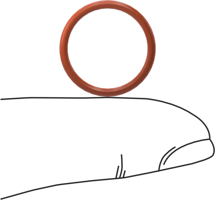 Yüksek Sıcaklık Silikon O-Ring, 1.5 mm Genişlik, 14.5 mm İç Çap