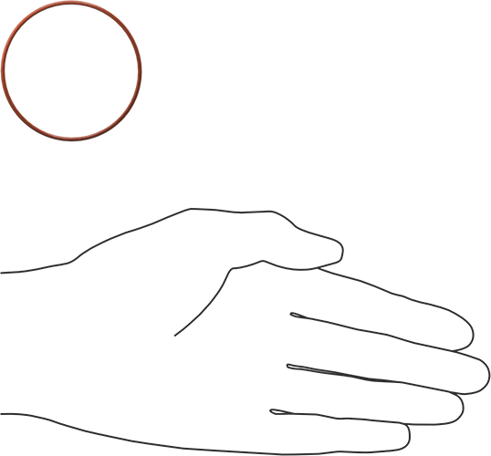 Yüksek Sıcaklık Silikon O-Ring, 1.5 mm Genişlik, 50 mm İç Çap