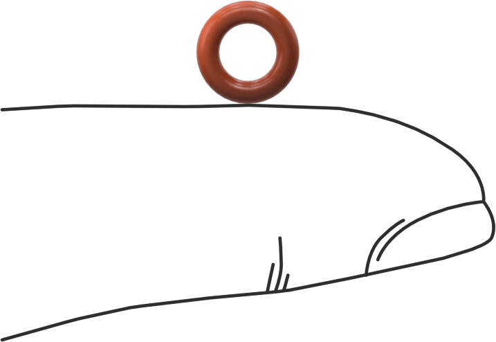 Yüksek Sıcaklık Silikon O-Ring, 1.8 mm Genişlik, 4.5 mm İç Çap