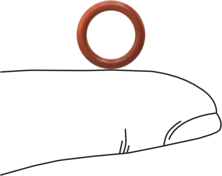 Yüksek Sıcaklık Silikon O-Ring, 1.8 mm Genişlik, 8.5 mm İç Çap