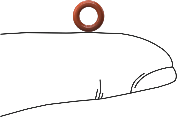 Yüksek Sıcaklık Silikon O-Ring, 1.5 mm Genişlik, 4 mm İç Çap