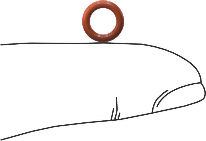 Yüksek Sıcaklık Silikon O-Ring, 1.5 mm Genişlik, 5 mm İç Çap