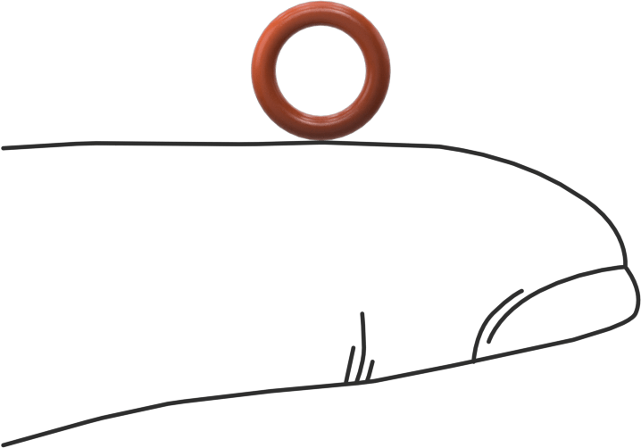 Yüksek Sıcaklık Silikon O-Ring, 1.5 mm Genişlik, 5.5 mm İç Çap