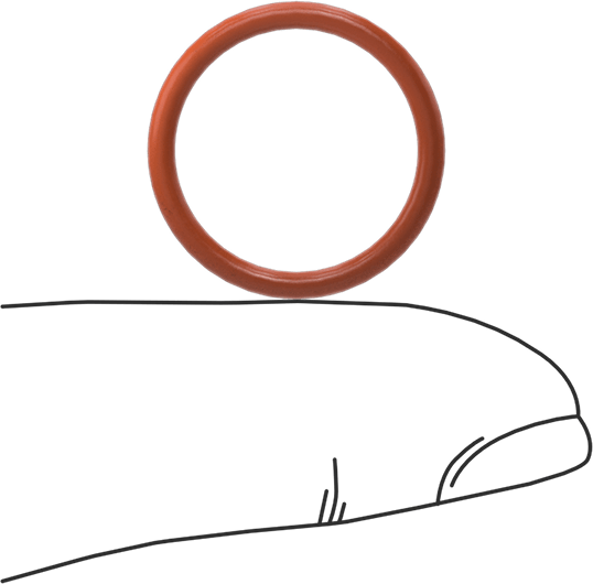 Yüksek Sıcaklık Silikon O-Ring, 1.8 mm Genişlik, 16 mm İç Çap