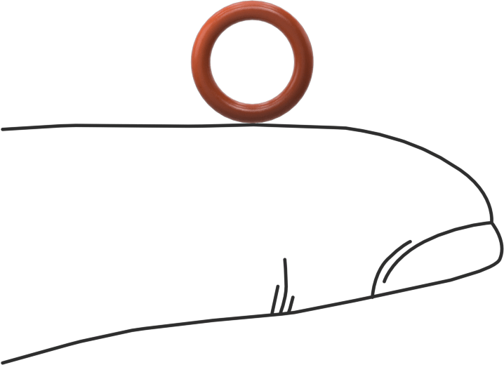 Yüksek Sıcaklık Silikon O-Ring, 1.5 mm Genişlik, 6.5 mm İç Çap