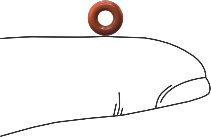 Yüksek Sıcaklık Silikon O-Ring, 1.9 mm Genişlik, 2.8 mm İç Çap