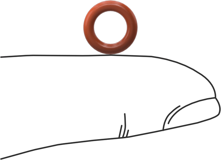 Yüksek Sıcaklık Silikon O-Ring, 1.9 mm Genişlik, 5.8 mm İç Çap