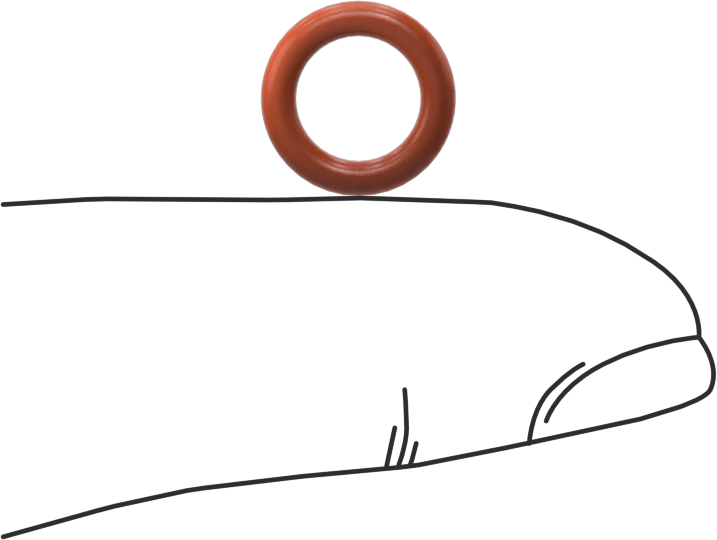 Yüksek Sıcaklık Silikon O-Ring, 1.9 mm Genişlik, 6.8 mm İç Çap