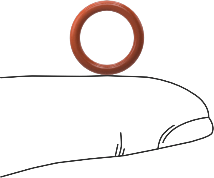 Yüksek Sıcaklık Silikon O-Ring, 1.9 mm Genişlik, 9.8 mm İç Çap