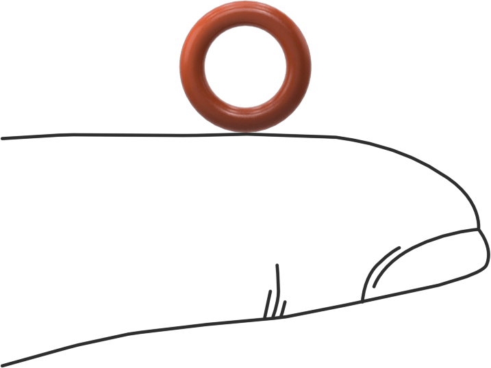 Yüksek Sıcaklık Silikon O-Ring, 2 mm Genişlik, 6.5 mm İç Çap