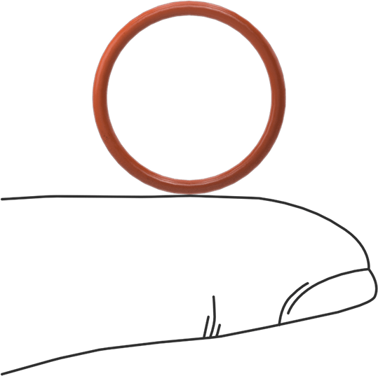 Yüksek Sıcaklık Silikon O-Ring, 1.5 mm Genişlik, 17 mm İç Çap