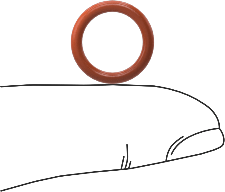 Yüksek Sıcaklık Silikon O-Ring, 2 mm Genişlik, 10.5 mm İç Çap