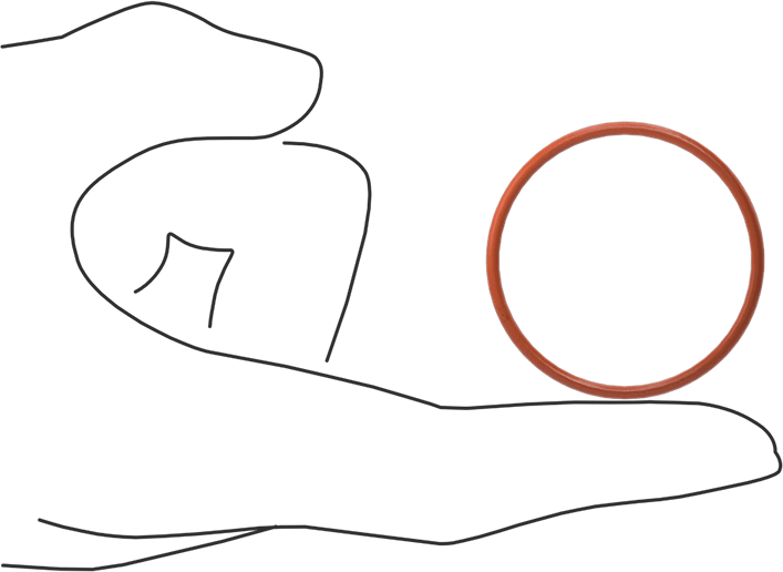 Yüksek Sıcaklık Silikon O-Ring, 2 mm Genişlik, 38 mm İç Çap