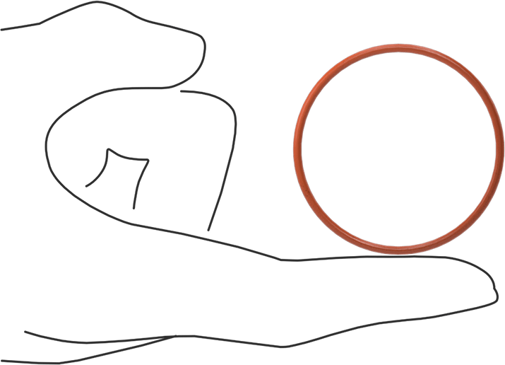 Yüksek Sıcaklık Silikon O-Ring, 2 mm Genişlik, 46 mm İç Çap