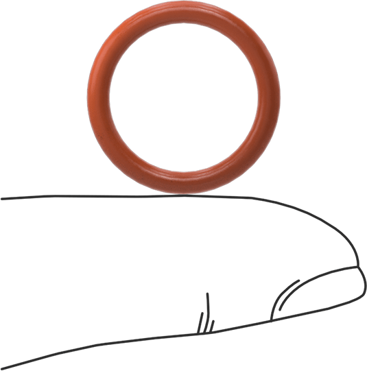 Yüksek Sıcaklık Silikon O-Ring, 2.4 mm Genişlik, 15.8 mm İç Çap