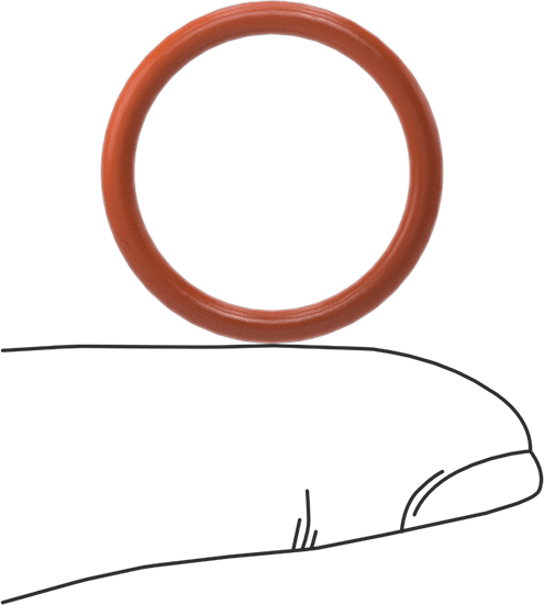 Yüksek Sıcaklık Silikon O-Ring, 2.4 mm Genişlik, 19.8 mm İç Çap