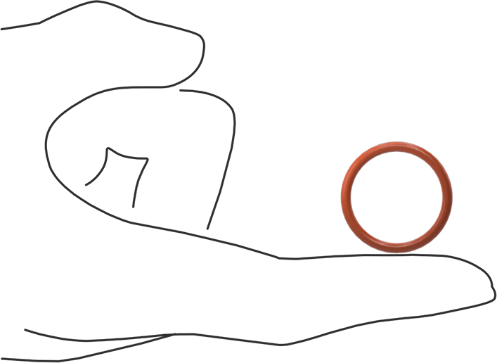 Yüksek Sıcaklık Silikon O-Ring, 2.4 mm Genişlik, 21.8 mm İç Çap