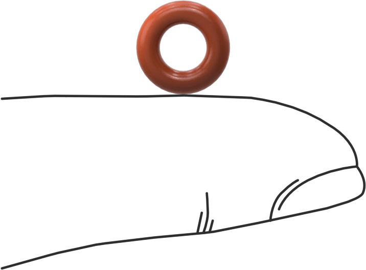 Yüksek Sıcaklık Silikon O-Ring, 2.5 mm Genişlik, 5 mm İç Çap