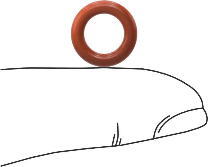 Yüksek Sıcaklık Silikon O-Ring, 2.5 mm Genişlik, 7.5 mm İç Çap