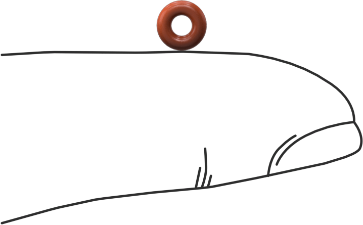 Yüksek Sıcaklık Silikon O-Ring, 1.6 mm Genişlik, 2.2 mm İç Çap