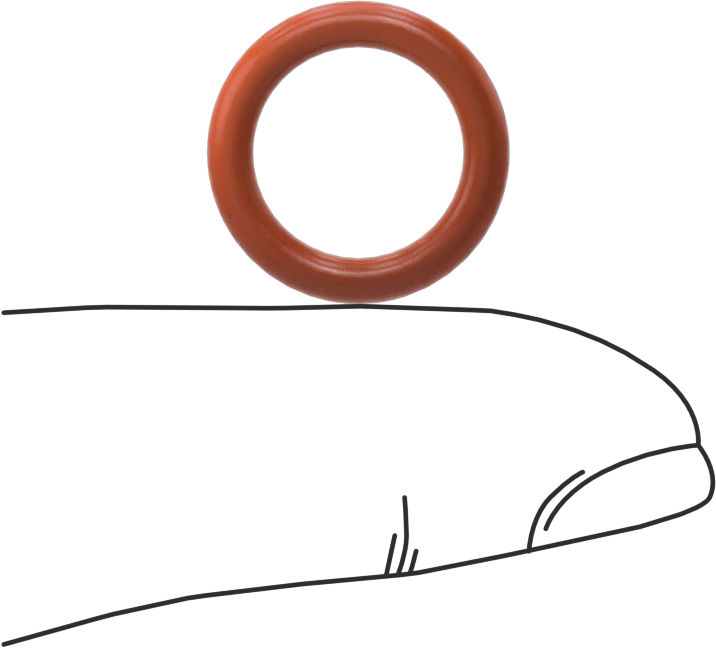 Yüksek Sıcaklık Silikon O-Ring, 2.5 mm Genişlik, 11.5 mm İç Çap