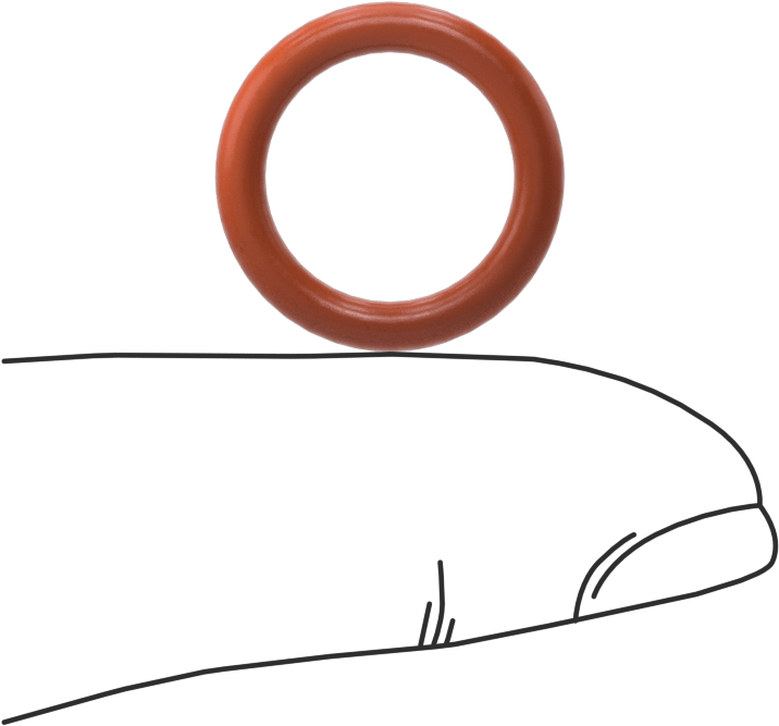 Yüksek Sıcaklık Silikon O-Ring, 2.5 mm Genişlik, 12.5 mm İç Çap