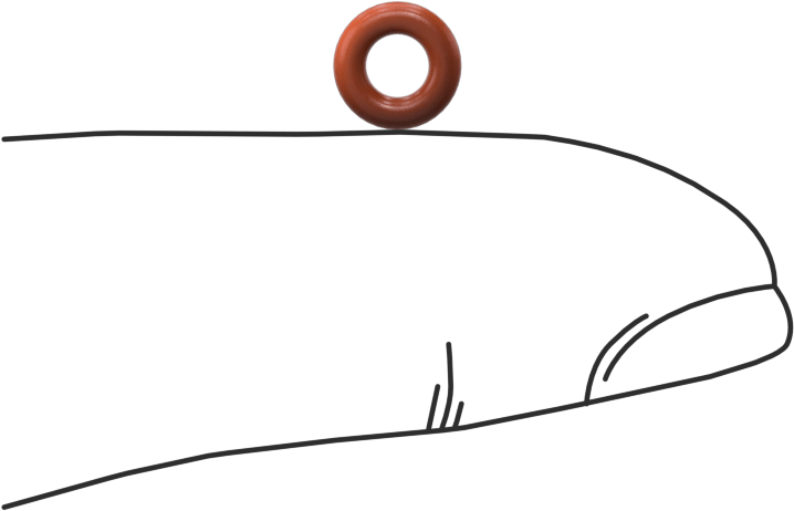 Yüksek Sıcaklık Silikon O-Ring, 1.6 mm Genişlik, 3.1 mm İç Çap