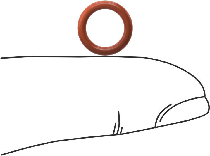 Yüksek Sıcaklık Silikon O-Ring, 1.6 mm Genişlik, 7.1 mm İç Çap