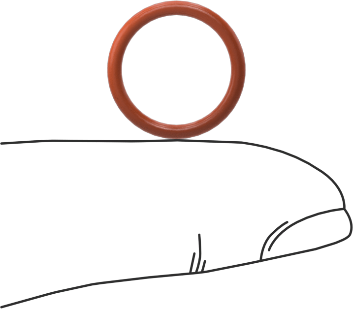 Yüksek Sıcaklık Silikon O-Ring, 1.6 mm Genişlik, 12.1 mm İç Çap