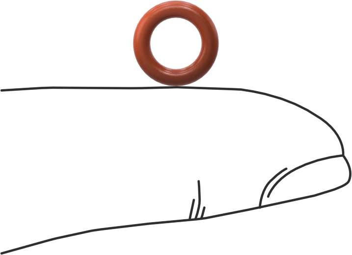 Yüksek Sıcaklık Silikon O-Ring, 1.9 mm Genişlik, 5.7 mm İç Çap