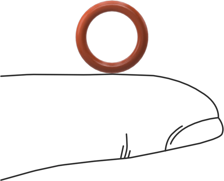 Yüksek Sıcaklık Silikon O-Ring, 1.9 mm Genişlik, 8.9 mm İç Çap