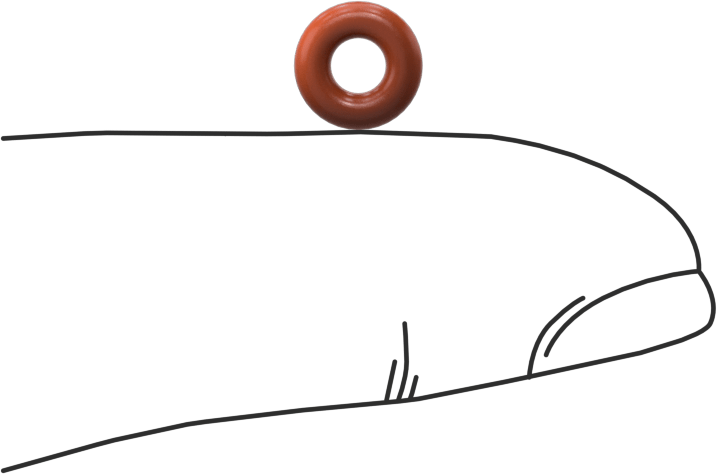 Yüksek Sıcaklık Silikon O-Ring, 2 mm Genişlik, 3 mm İç Çap