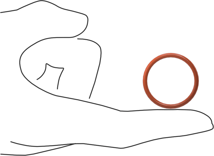 Yüksek Sıcaklık Silikon O-Ring, 2.5 mm Genişlik, 26 mm İç Çap