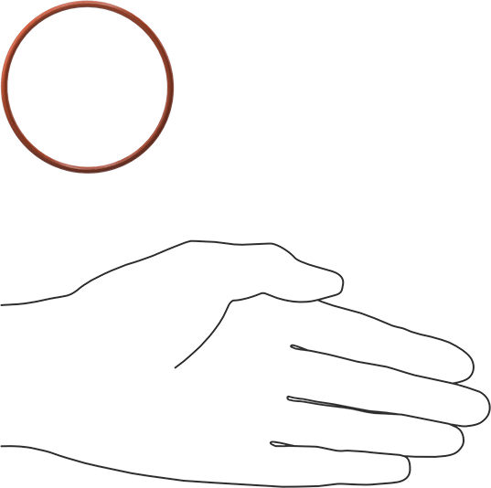 Yüksek Sıcaklık Silikon O-Ring, 2.5 mm Genişlik, 60 mm İç Çap