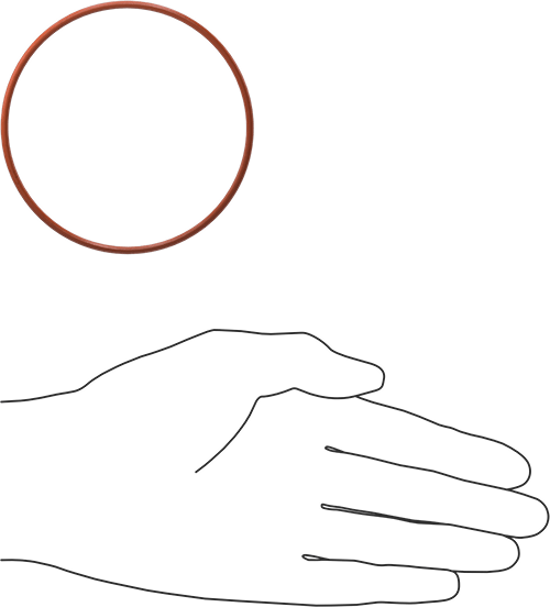 Yüksek Sıcaklık Silikon O-Ring, 2.5 mm Genişlik, 80 mm İç Çap